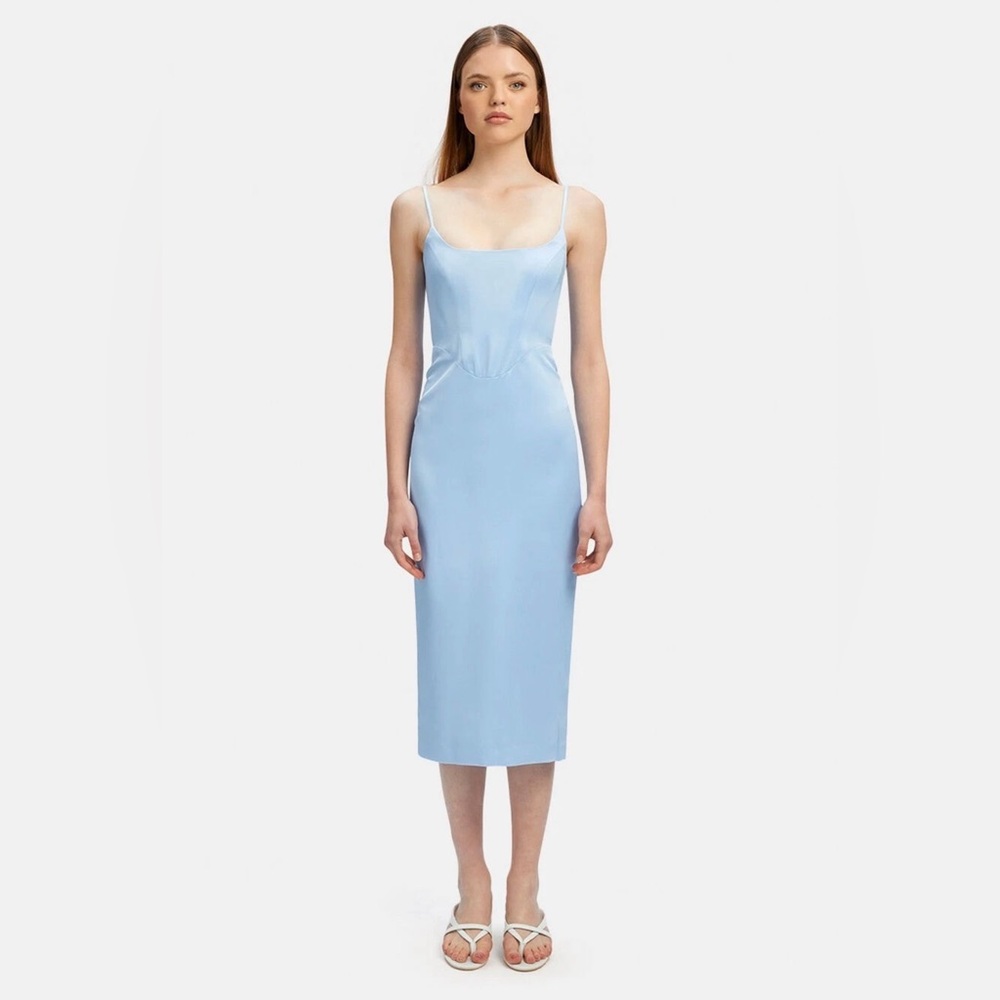 Bardot Marlo Light Blue Midi Dress